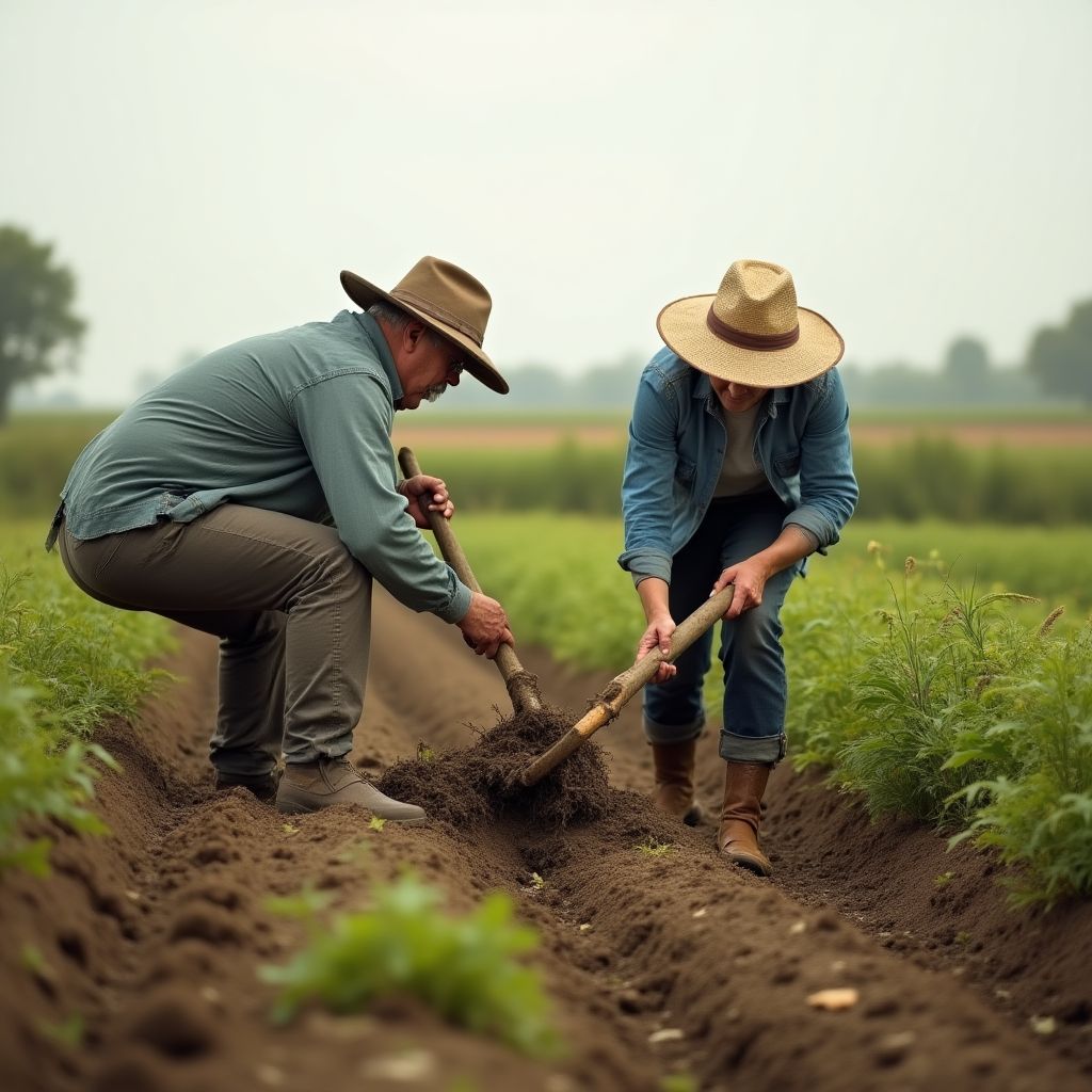 Future Farm founders working on land